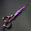 6 inch purple hairdressing scissors Japan 440C hairdressing scissors cutting scissors scissors set (Cutting scissors) view 3