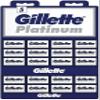 Gillette, 100 Gillette Platinum Double Edge Safety Razor Blades on a display card, 20 dispnesers of 5 Blades view 1