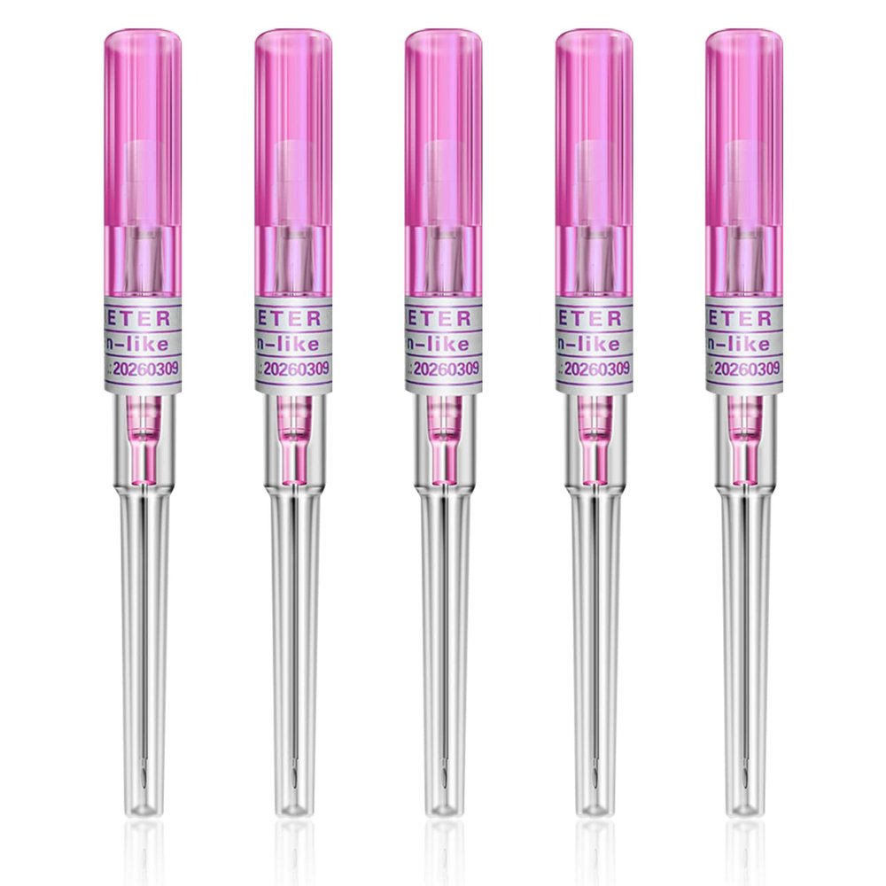 Catheter Needles - 5Pcs Piercing Needles 20 Gauge IV Catheter Needles Ear Nose Piercing Needles Stainless Steel Hollow Needles for Ear Nose Lip Tongue Belly Navel Nipple Cartilage Piercing Kit