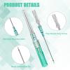 Catheter Needles - Autdor 5Pcs Piercing Needles 18 Gauge IV Catheter Needles Ear Nose Piercing Needles Stainless Steel Hollow Needles for Ear Nose Lip Tongue Belly Navel Nipple Cartilage Piercing Kit view 4