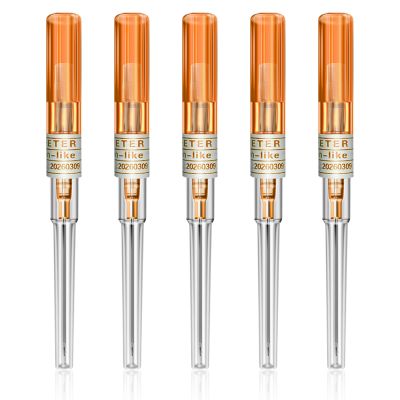 Catheter Needles - Autdor 5Pcs Piercing Needles 14 Gauge IV Catheter Needles Ear Nose Piercing Needles Stainless Steel Hollow Needles for Ear Nose Lip Tongue Belly Navel Nipple Cartilage Piercing Kit
