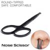 BlueZOO Beard Mustache Scissors and Comb Kit with PU Storage Bag, Rounded Safety Nose Hair Scissor for Men and Women Care Grooming, Ear Trimming Tool, Shears for Personal Grooming, Cutting & Styling view 3
