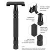 Amazing Safety Razor Shave Kit - Mysterious Black Men's Shaving & Grooming Sets - Butterfly Open Safety Razor,Friendly Brush,Great Shaving Stand,Shaving Soap Bowl, Super Stainless Blades view 3