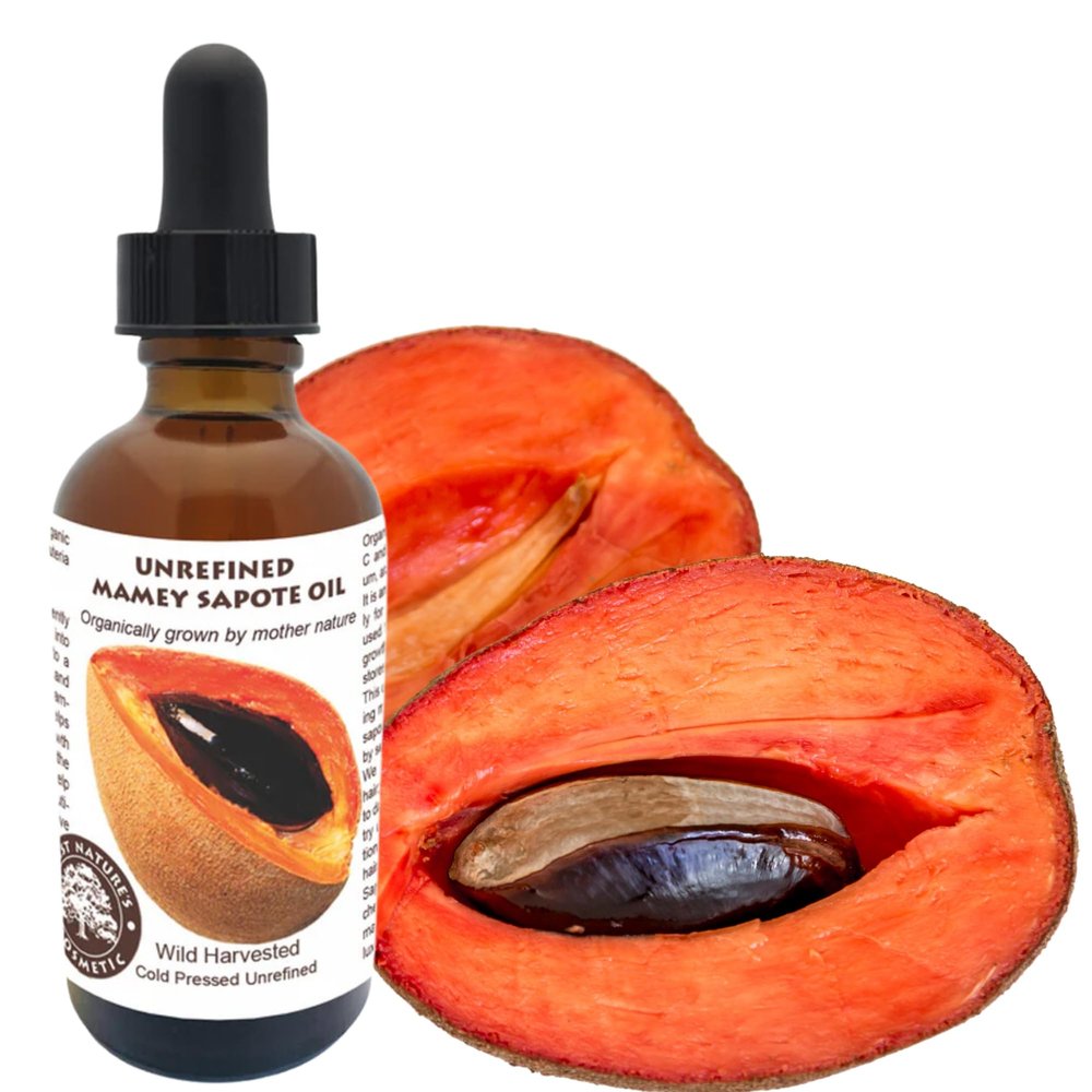 Best Nature's Cosmetics Mamey Sapote Oil Organic - revitalize dry skin and hair with deep moisture and frizz control. For curly, wavy hairs. 2 fl oz / 60ml