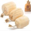 Almooni Egyptian Loofah Exfoliating Body Scrubber, Natural Real Egyptian Shower Loofah Sponge Body Scrubber for Women and Men, for Body and Face That Will Get You Clean - 3 Count (1 Pack) view 1