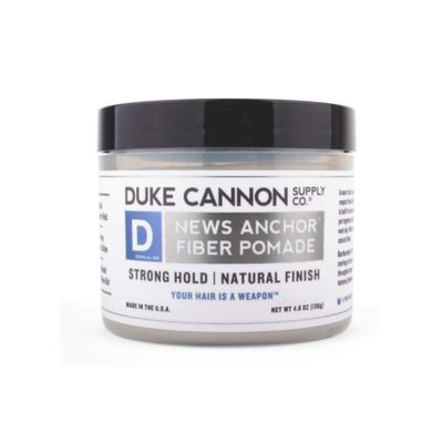 Duke Cannon News Anchor Fiber Pomade - Strong Hold, Natural Matte Finish - 4.6 oz