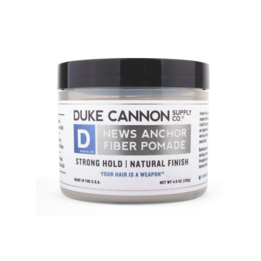 Duke Cannon News Anchor Fiber Pomade - Strong Hold, Natural Matte Finish - 4.6 oz