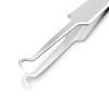Blackhead Acne Extraction Tweezers - FEITA Pro & Surgical-Grade Stainless Steel Bend Curved Comedone Extractor Tweezer Tool for Remove Whitehead and Clogged Pores, Pimple - Silver view 4