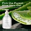 AROMATICA Organic Aloe Vera Gel 10.14oz/300ml, After Sun Care And Sunburn Relief with Pure Aloe Vera Gel Face&Hair, Sun Burn Moisturizer EWG Verified view 2