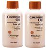 Oliology Coconut Hair Oil - Lightweight Formula Helps Repair Distressed Hair Caused by Heat Styling & Chemical Treatments | Mends Split Ends | Controls Frizz | Made in USA & Paraben Free (4oz/2 Pack) view 1