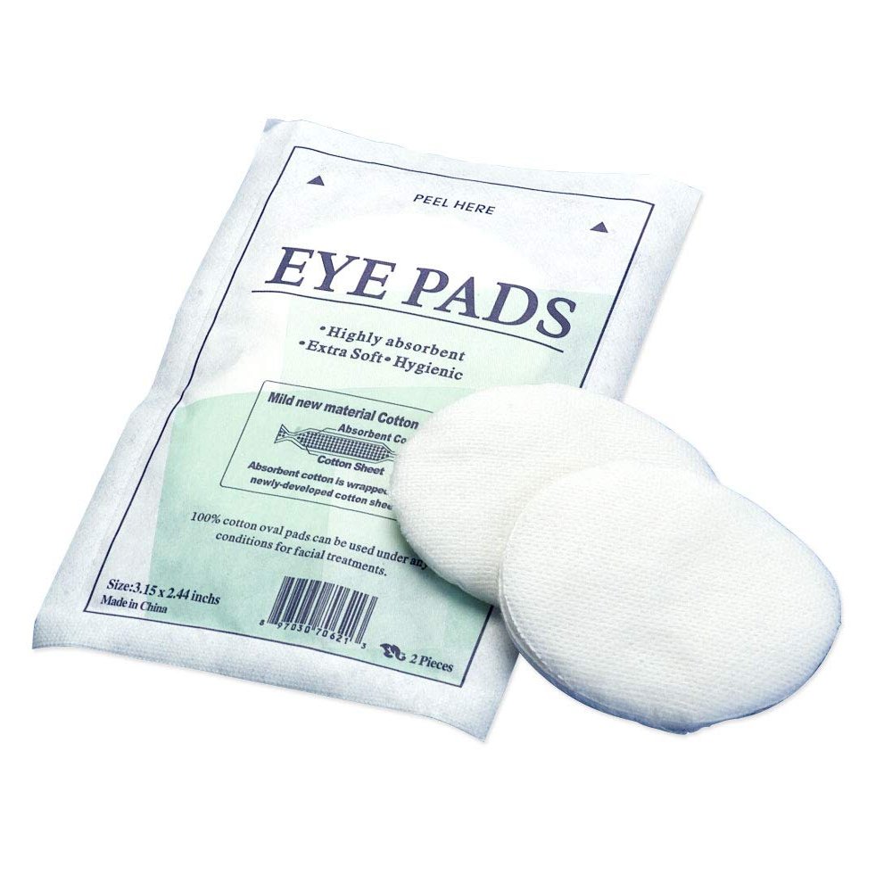 50 Pairs Cotton Eye Pads Oval Eye Shaped Patches Facial Treatments