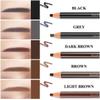 12pcs 5 Colors Peel-Off Eye Brow Pencil Set For Marking Filling Outlining Drawing, Tattoo Makeup Microblading Supplies Kit - Permanent Eye Brow Liners Positioning Eyeliner Pen Eyebrow Cosmetics Tool view 2