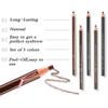 12pcs 5 Colors Peel-Off Eye Brow Pencil Set For Marking Filling Outlining Drawing, Tattoo Makeup Microblading Supplies Kit - Permanent Eye Brow Liners Positioning Eyeliner Pen Eyebrow Cosmetics Tool view 4