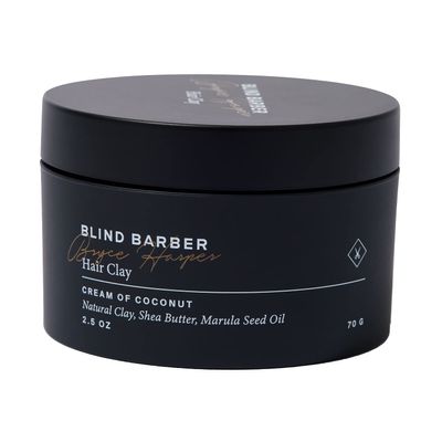 Blind Barber Bryce Harper Hair Clay - Matte Clay Pomade for Men - Medium to Strong Hold - Infused with Kaolin, Shea Butter & Marula Seed Oil - Coconut Scent (2.5 Oz)