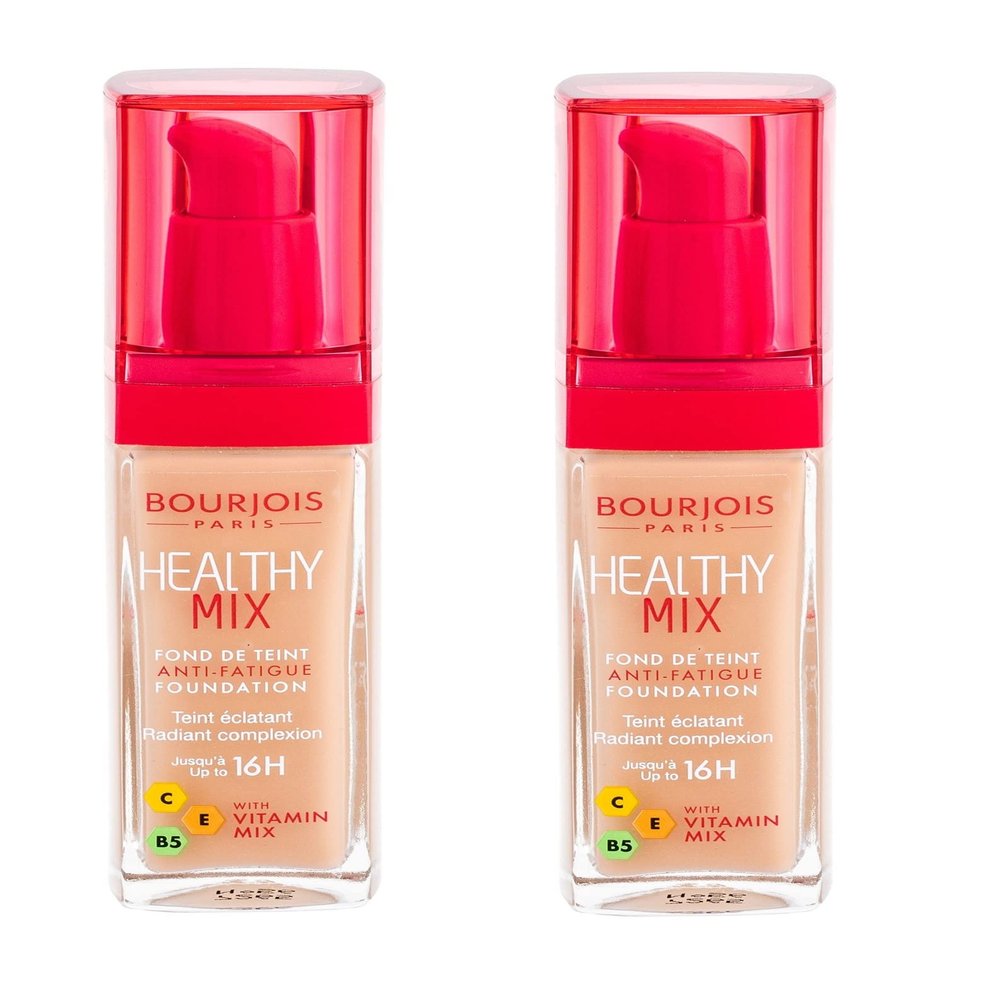 2x Bourjois Healthy Mix Serum Gel Foundation 56 Light Bronze 30ml New & Sealed