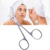Eyebrow Scissors, Stainless Steel Beauty Scissors Comb Eyelash Hair Trimming Grooming Scissors Cosmetic Makeup Tool for Facial Hair Manicure Nail Moustache Eyebrow Eyelash Nose Ear view 1