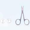 Eyebrow Scissors, Stainless Steel Beauty Scissors Comb Eyelash Hair Trimming Grooming Scissors Cosmetic Makeup Tool for Facial Hair Manicure Nail Moustache Eyebrow Eyelash Nose Ear view 3