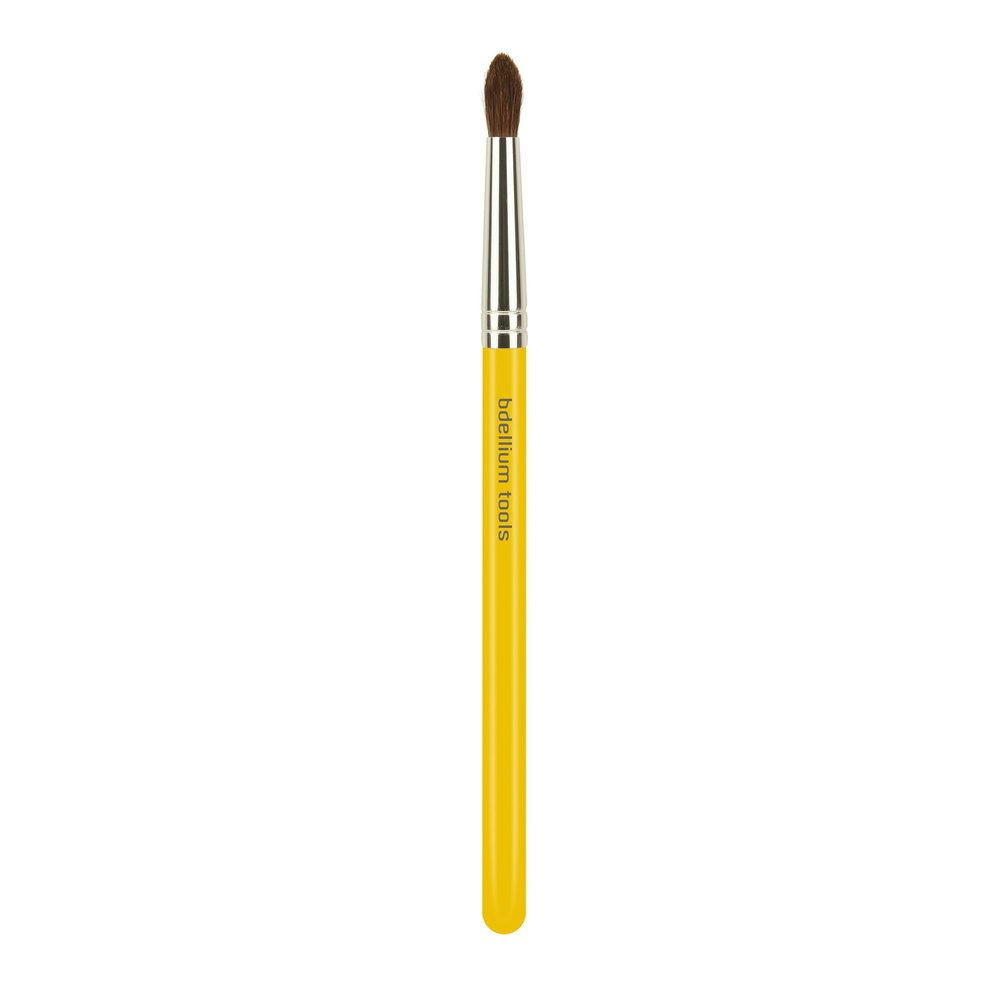 Bdellium Tools Professional Makeup Brush - Studio Series 783 Small Tapered Blending - With Mix of Soft Synthetic & Natural Fibers, For Applying & Blending Eyeshadow (Yellow, 1pc)