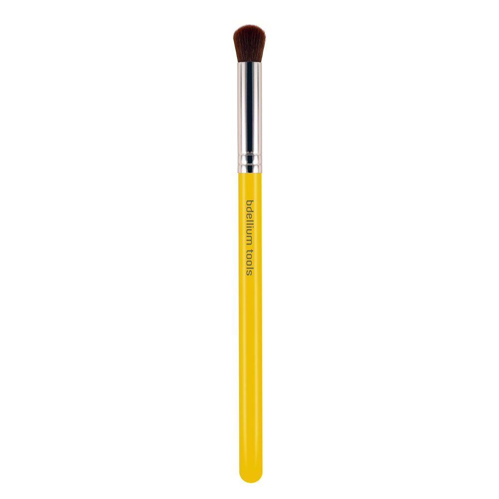 Bdellium Tools Professional Makeup Brush - Studio Series 767 Round Dome Blender - With Soft Synthetic Fibers, For Blending & Smoothing (Yellow, 1pc)