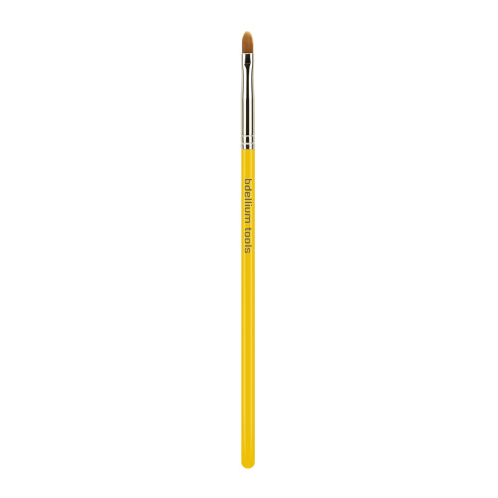 Bdellium Tools Professional Makeup Brush - Studio Series 711 Pointed Tip Liner - With Soft Synthetic Fibers, For Lining the Eyes (Yellow, 1pc)