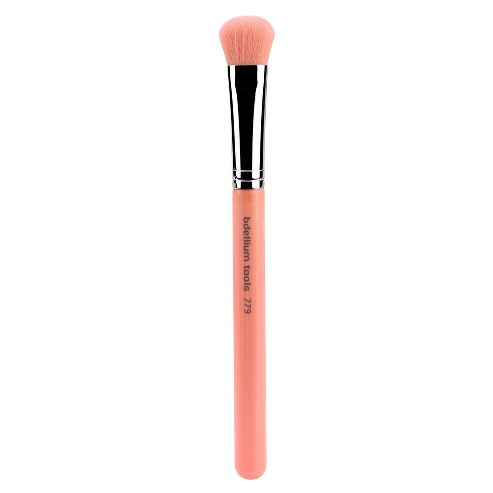 Bdellium Tools Professional Makeup Brush - Pink Bambu Series 779 Eye Whopper - With Soft Synthetic Fibers, For Applying, Blending, Highlighting (Pink, 1pc)