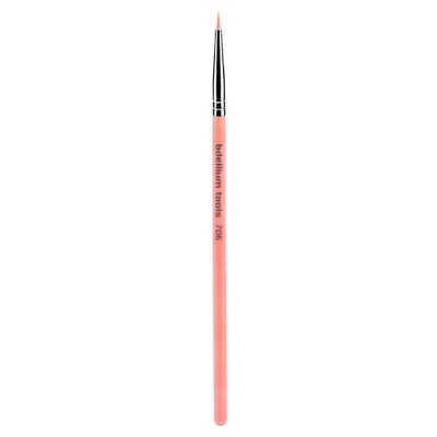 Bdellium Tools Professional Makeup Brush - Pink Bambu Series 706 Fine Point Eyeliner - With Soft Synthetic Fibers, For Ultra-Fine Detail and Lining (Pink, 1pc)