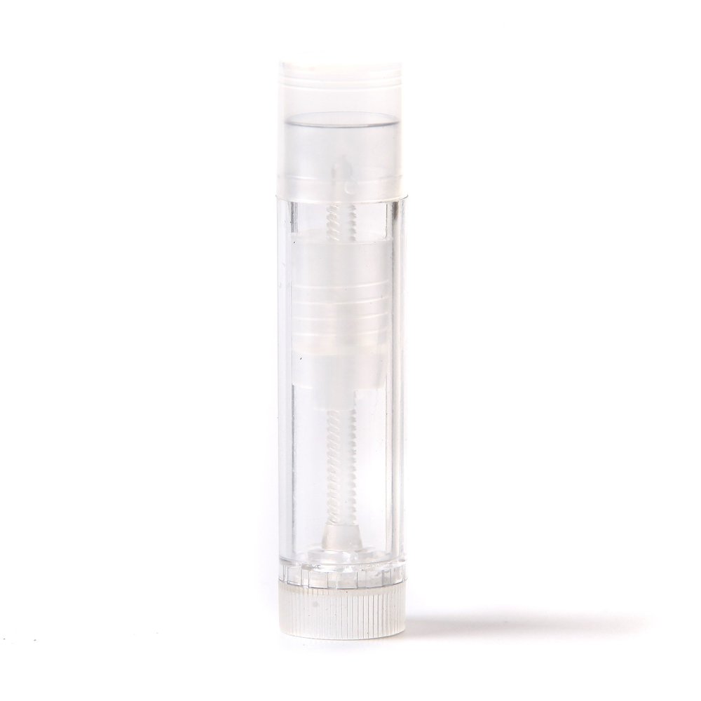 5ml Lip Balm Lipstick Twister With Push On Cap Natural Clear x 100