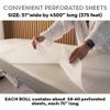 Skin Act Jumbo Size Nonwoven Disposable Bedsheet (31" Wide X 375 Feet Long) Perforated Massage Table Sheet, Facial, Wax Chair Cover Sheet view 4