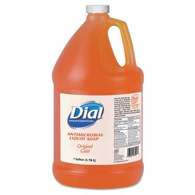 Dial Professional 88047CT Liquid Soap Refill, Antibacterial, 1 Gallon, 4/CT Orig Gold