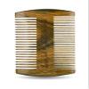Sandalwood Beard Comb for Men - Handmade Premium Wooden Beard & Mustache Comb - Fine & Wide Tooth - Travel Pocket Size - Beard Grooming Kit for Men in PU Leather Case by Hunter Jack view 4