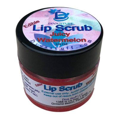 Diva Stuff Ultra Hydrating Lip Scrub for Soft Lips, Gentle Exfoliation, Moisturizer & Conditioner, Juicy Watermelon oz (Made in the USA)