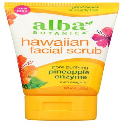 Alba Botanica Alba botanica pore purifying pineapple enzyme hawaiian facial scrub, 4 ounce tubes by alba botanica [beauty]