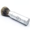 Parker Full Size Travel Shaving Brush with Pure Badger Bristles - Ingenious Design Stores the Brush Head in the Handle Making the Brush Compact for Travel view 2