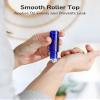 ULG Essential Oil Roller Bottles 48 Pack 10ml Cobalt Blue Glass Empty Bottles with Stainless Steel Roller Balls (10 Extra Roller Balls, 4 Openers, 4 Droppers, 48 Waterproof Labels) view 3