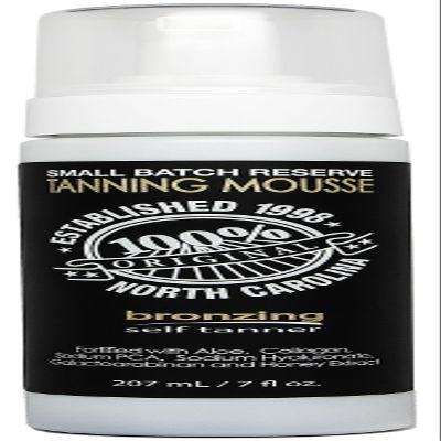 Dark Tanning Mousse w/Instant Bronzer by Famous Daves | Sunless Self Tanner | Organic & Natural Ingredients for Medium/Darker Skin Tones