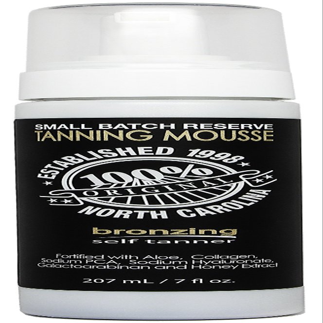 Dark Tanning Mousse w/Instant Bronzer by Famous Daves | Sunless Self Tanner | Organic & Natural Ingredients for Medium/Darker Skin Tones