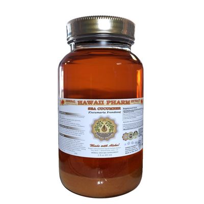 HawaiiPharm Sea Cucumber Liquid Extract, Sea Cucumber (Cucumaria Frondosa) Tincture, Herbal Supplement, Made in USA, 32 fl.oz