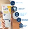 CeraVe 100% Mineral Sunscreen SPF 30 with Zinc Oxide & Titanium Dioxide, Hyaluronic Acid & Ceramides, Oil Free, Non-Greasy, Hydrating Mineral Sunscreen For Body, 5 oz view 3