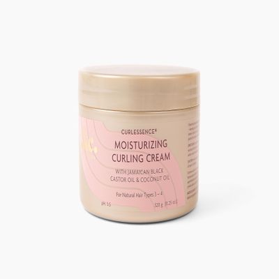 KeraCare CurlEssence Moisturizing Coconut Curling Cream - With Jamaican Black Castor Oil & Coconut Oil - For Curly Hair - SIlicone and Paraben Free - 11.25 oz