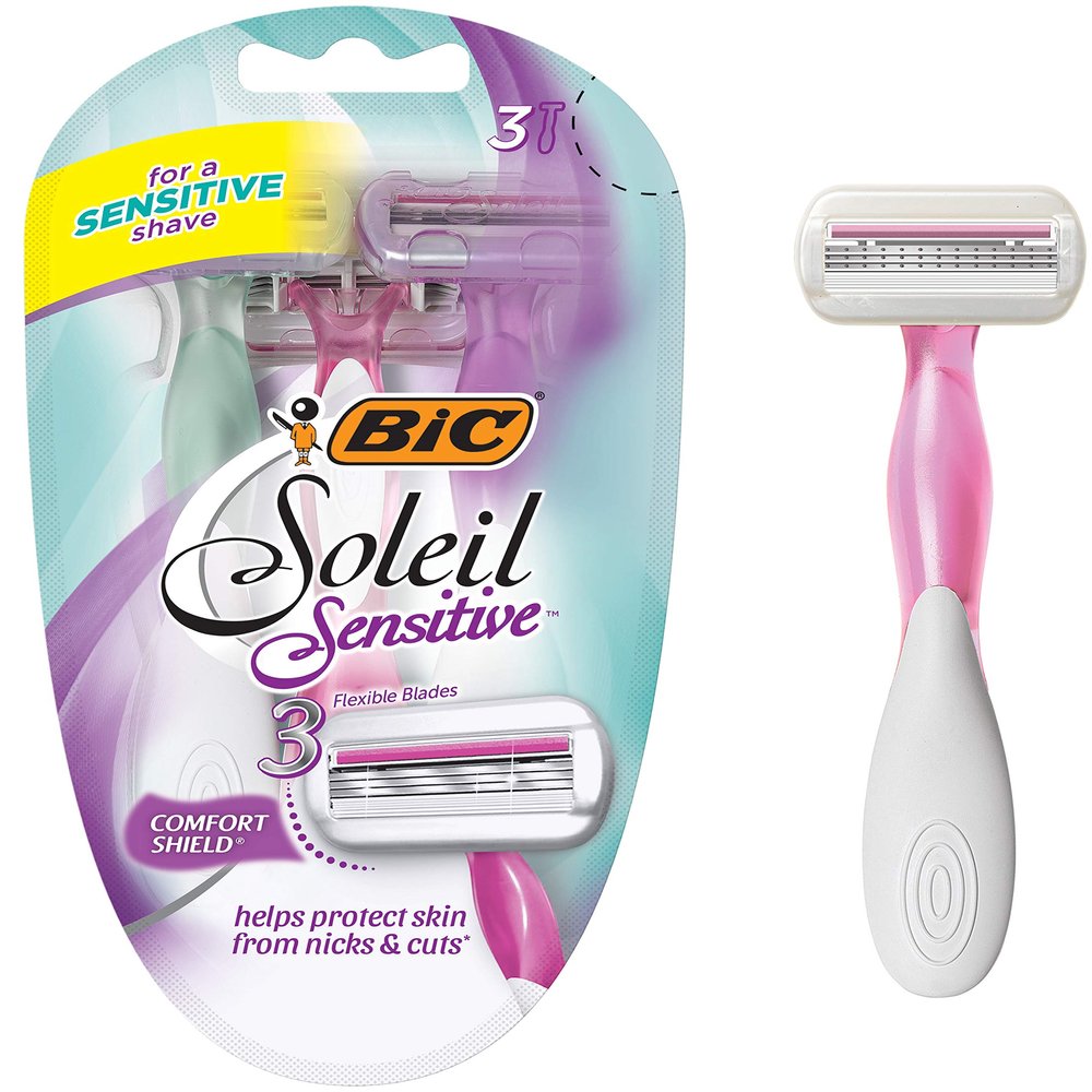 BIC Soleil Glow Razors, 3 Count