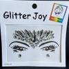 Festival Face Jewels Tattoo - Face Gems Stickers, Temporary Body Gem Sticker Tattoos for Festival, 6-Pack, Clear view 2