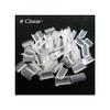 100 PCS Clear Hair Extension Fusion Keratin Bond Glue Tips Rebond By Hair De Ville + 3 Pcs Silicone Finger Protectors view 1