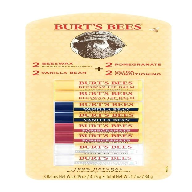 Burt's Bees 100% Natural Moisturizing Lip Balm, Variety Pack (0.15 oz, 8 ct.)