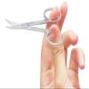 2 Pieces Stainless Steel Eyebrow Moustache Facial Nose Ear Hair Curved Edge Scissors (2-piece Bundled) view 4