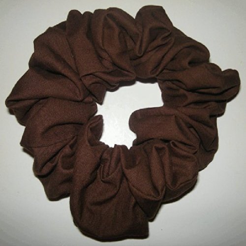 Brown Cotton Scrunchy-Jumbo - Made in the USA