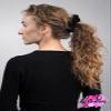 Black Velvet Scrunchy-Regular - Made in the USA view 4