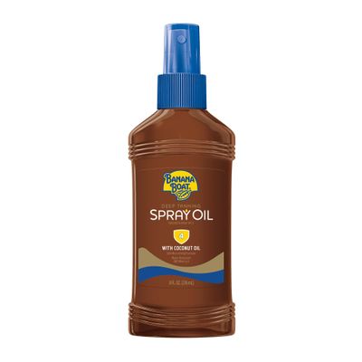 Banana Boat Deep Tanning Spray SPF 4, 8 Ounces Each, (Value Pack of 9)