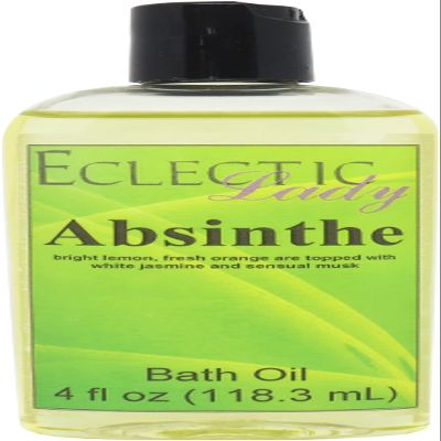 Absinthe Bath Oil, 4 oz, Scented Bath Oil, Relaxing Bathing Oil,