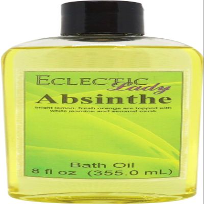 Absinthe Bath Oil, 8 oz, Scented Bath Oil, Relaxing Bathing Oil,