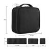 10" Professional Makeup Case Box Cosmetic Organizer Travel Large Beauty Storage Bag- Black view 3